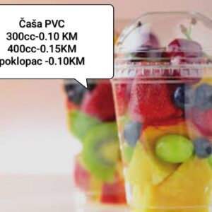 Čaše pvc sa poklopcem 100/1