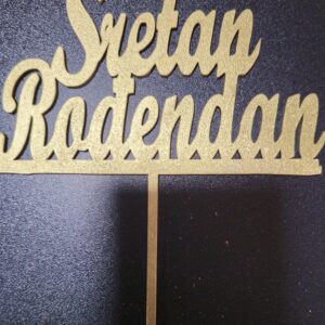 Toper drveni zlatni Sretan rođendan