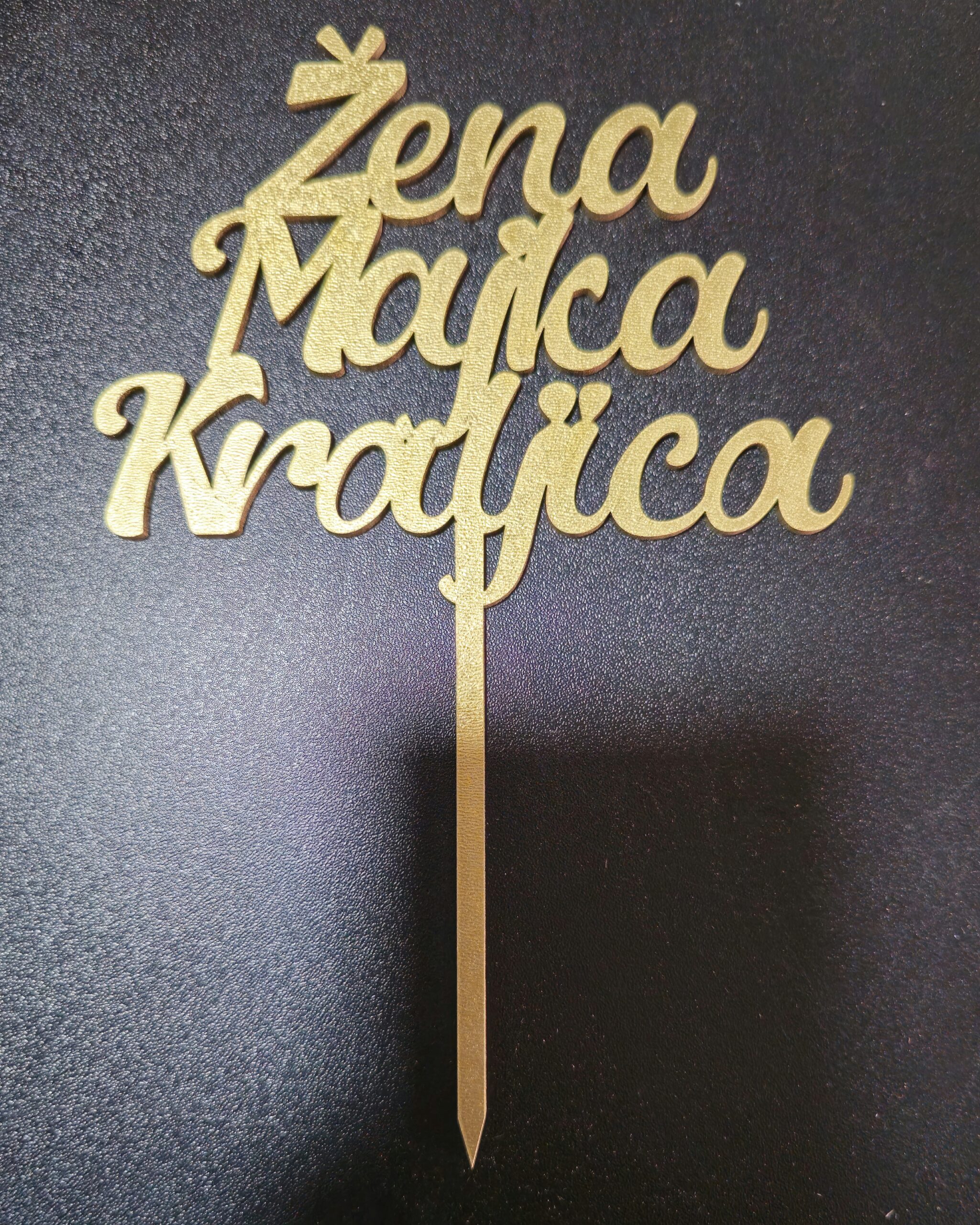 Toper drveni Žena Majka Kraljica