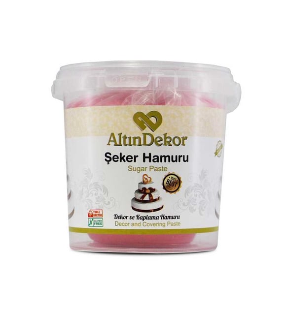 Altin dekor fondan 1kg - Roza boja